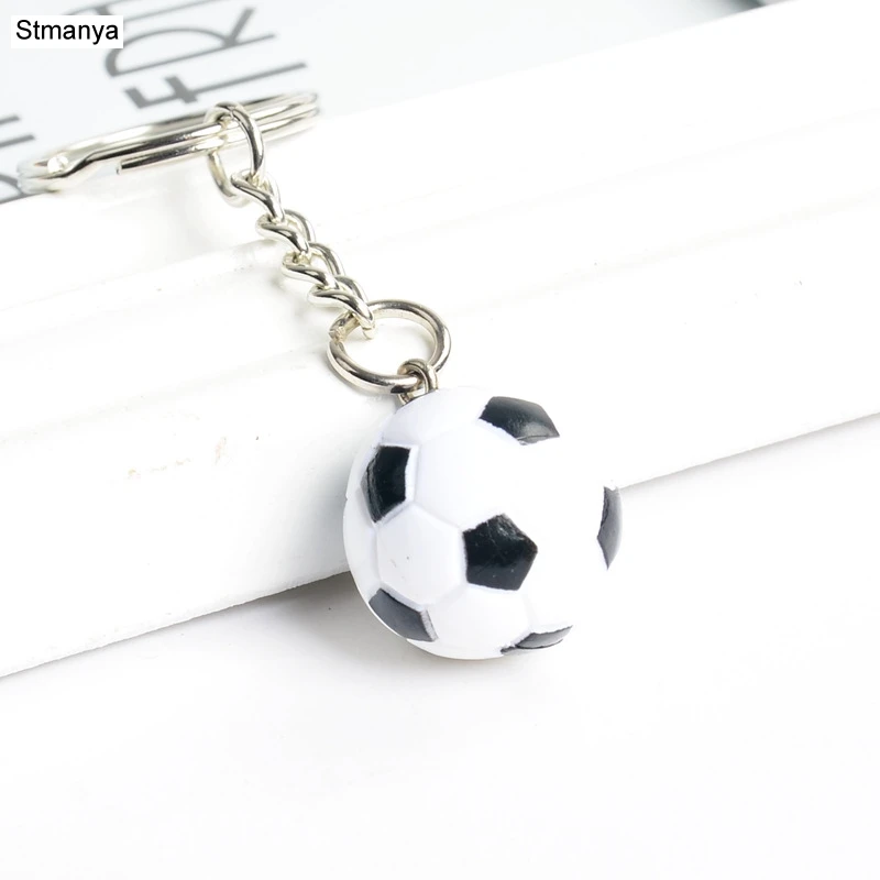 New Fashion Sports Keychain Car Key Chain Key Ring Football Basketball Golf ball Pendant Keyring For Favorite Sportsman\'s Gift