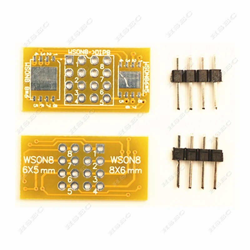 QFN8 to DIP8 Adapter WSON8 DFN8 MLF8 QFN8 to DIP8 socket for 25XXX IC use forTL866CS TL866A TL866II plus RT809H programmer