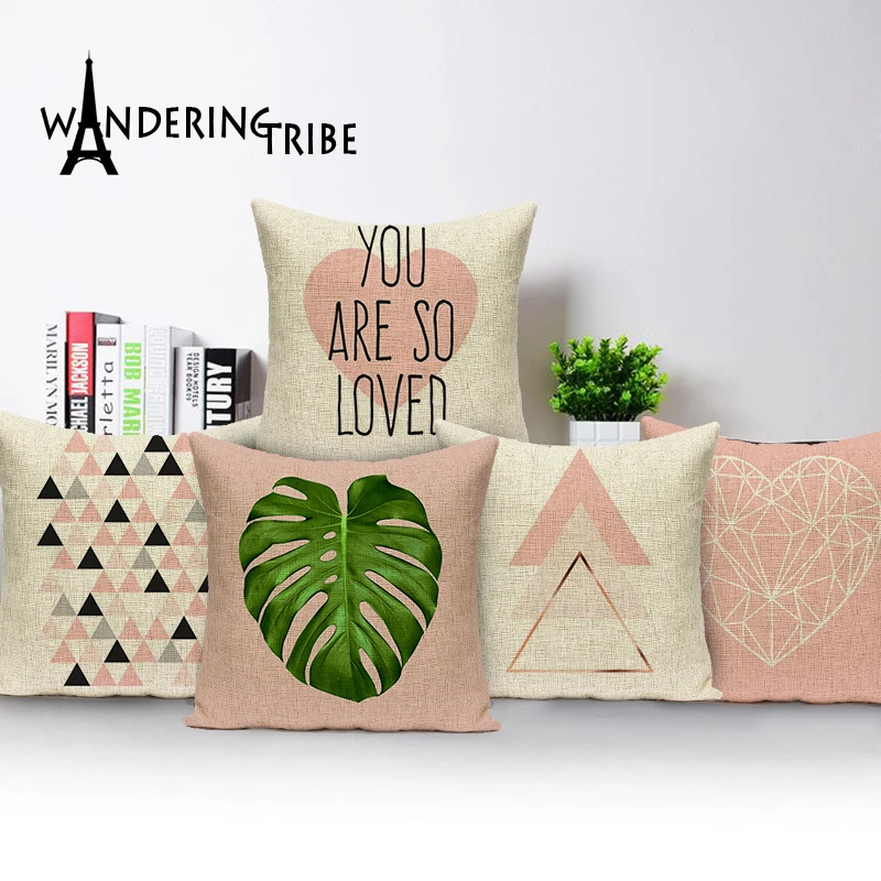 

Популярные Квадратные красочные домашние подушки, декоративные мягкие чехлы на сиденья автомобиля, льняные геометрические наволочки, черные, белые, винтажные, Костюмные подушки