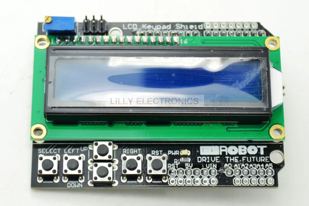 LCD1602 Character LCD Keypad Shield