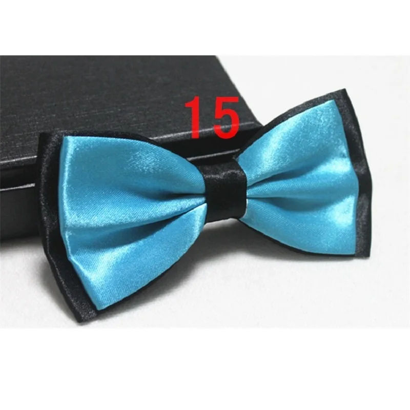 Fashion Satin Bow Ties for Men Bowtie Wedding Adult Business Necktie Butterfly