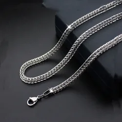 Fashion Simple New Titanium Steel Necklace Foxtail Chain Stainless Steel Jewelry Multilayer Necklace Hot Sale