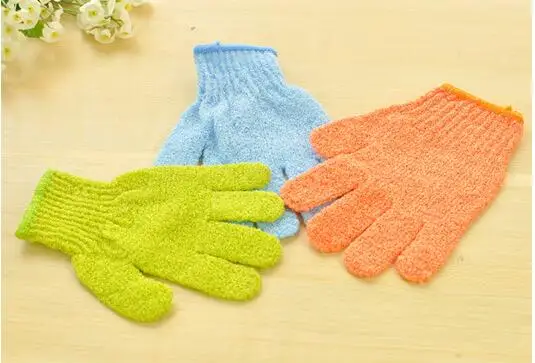 Free shipping  scrub bath glove Five fingers Bath Gloves hammam scrub mitt magic glove exfoliating