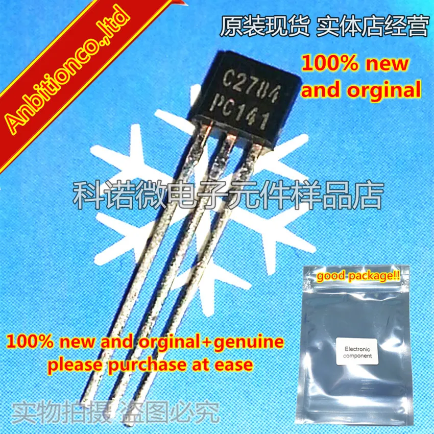 10pcs 100% new and orginal 2SC2784 C2784 TO-92 NPN SILICON TRANSISTOR in stock