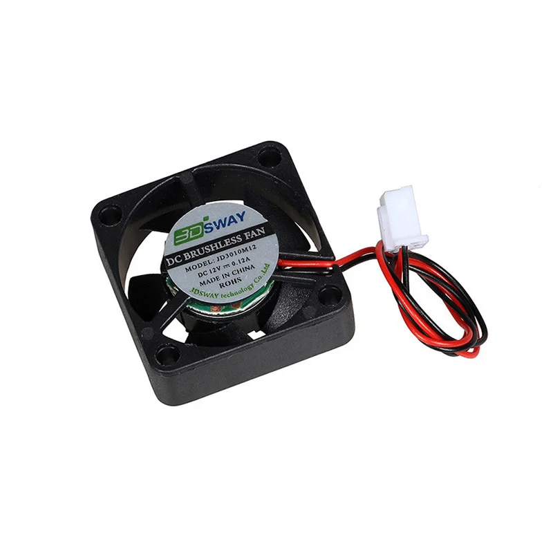 3DSWAY 3D Printer Parts DC 12V/24V Hydraulic Cooling Fan 30*10mm 3010 With XH2.54-2P Wires Radiator Fan Brushless Accessories
