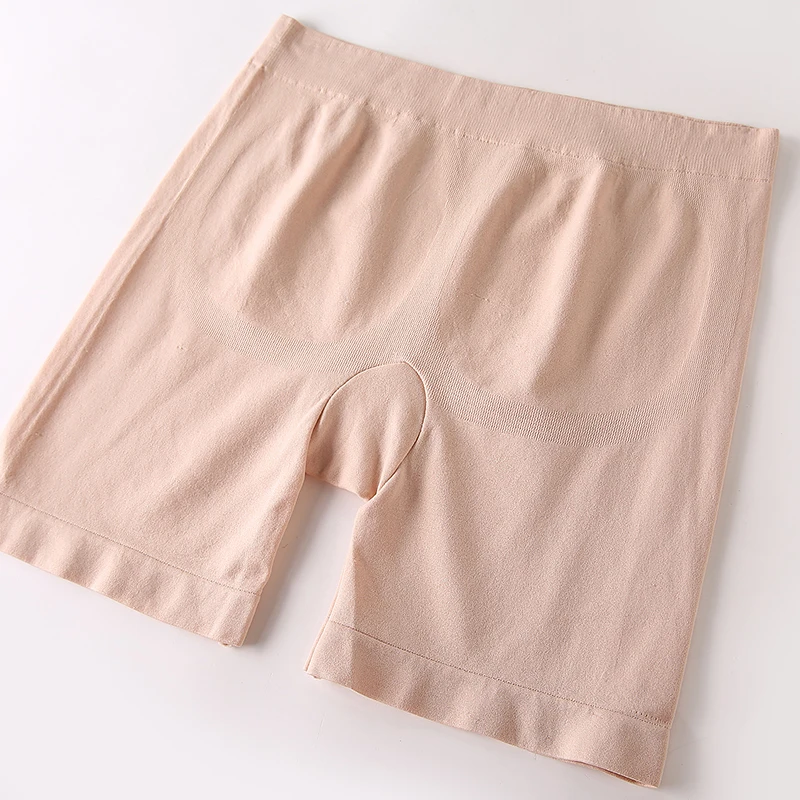 Pantalones cortos de seguridad sin costuras para mujer, ropa de talla grande, con realce de caderas y glúteos, cintura alta, debajo de la falda