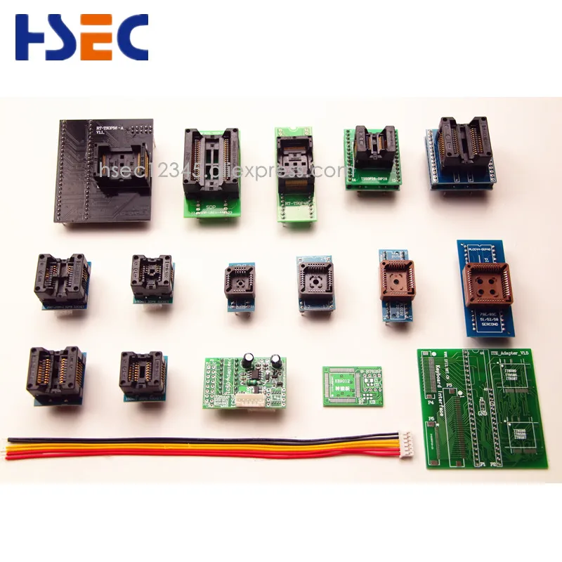 TSOP56 SOP44 TSOP48 TSSOP28 SOP28 SOP20 SOP16 SOP8 PLCC44 32 28 20 KB9012 ICSP ITE Adapter socketfor RT809H EMMC NAND Programmer