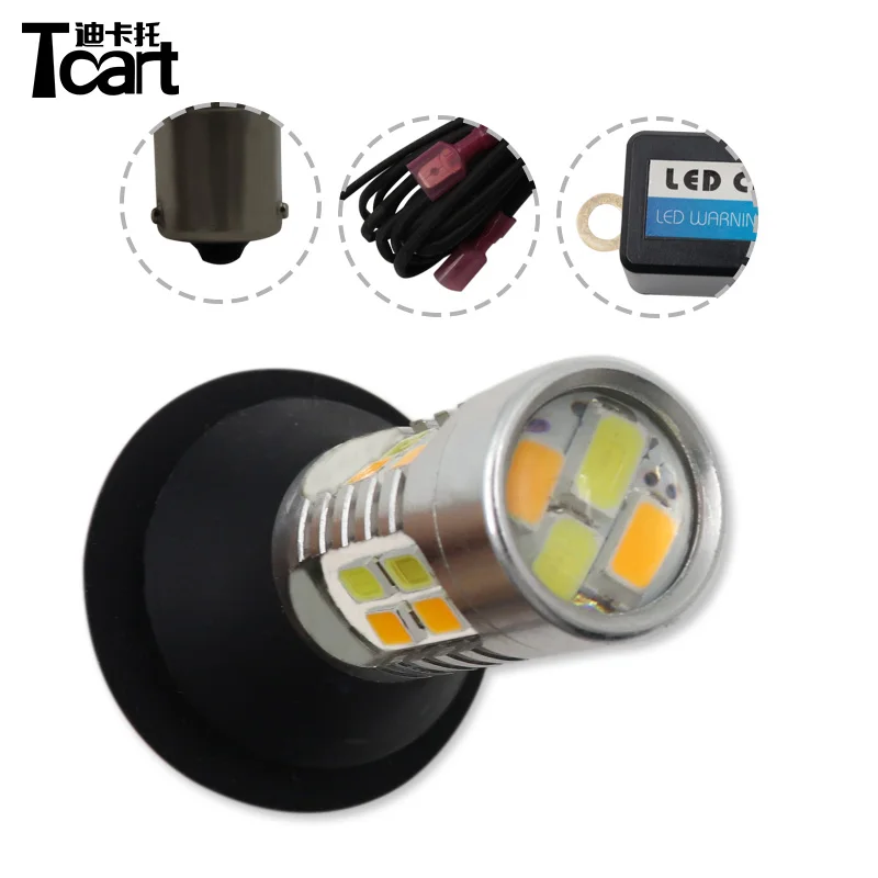 Tcart 2x T20 7440 Car Led Light Daytime Running Light Turn Signal Dual Model 3157 PY21W 1156 Canbus DRL LED Fog External Lights