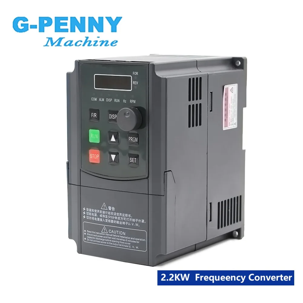 

BR/RU Sending! G-Penny 220v 1.5kw Frequency Drive 2.2kw Spindle Motor Speed Control 3 Phase Motor Speed Control