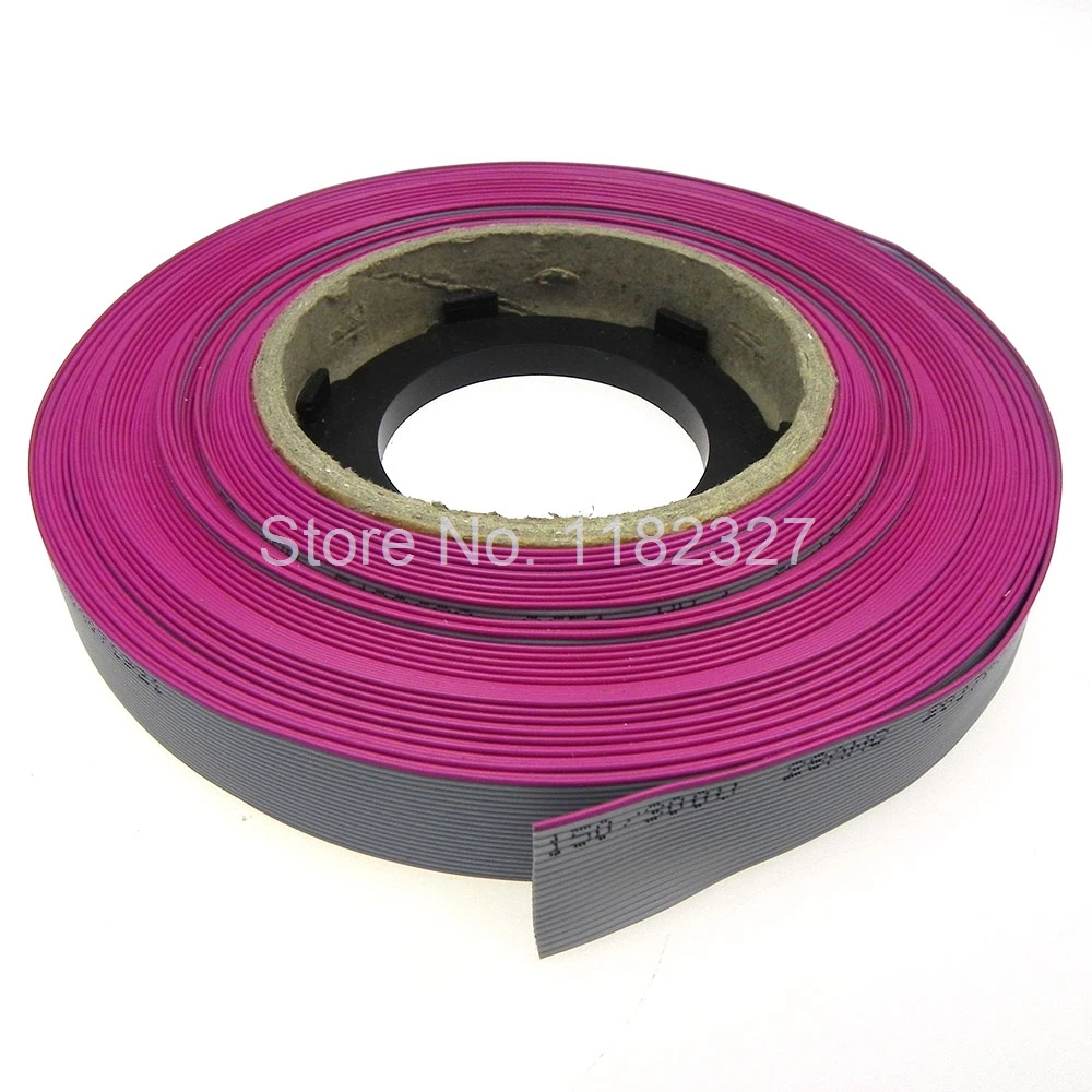 High Quality Flat Rainbow Ribbon Cable 20Pin 1.0mm pitch 1m-50m long Grey Color 28AWG WIRE for IDC FC 2.0MM Connector