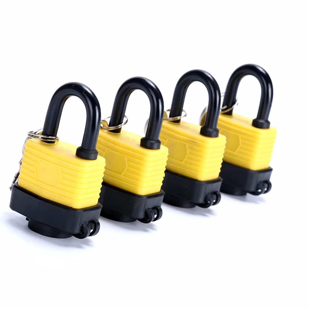 4 X Waterproof Padlock Locks Gate Door Padlock Master Padlock 40mm