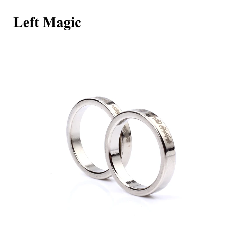 1 Pcs 2018 Mini Silver Strong Magnetic Magic Ring Magnet Coin Magic Tricks Finger Decoration Magician Ring 18/19/20/21MM Size