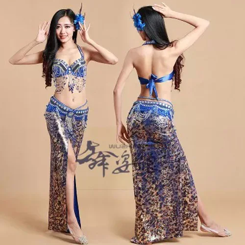 hot-selling belly dancing Costumes bellydance Set Egyptian dancing Clothes 3pcs Bra/Belt/Skirt 3 sizes 11 colors available