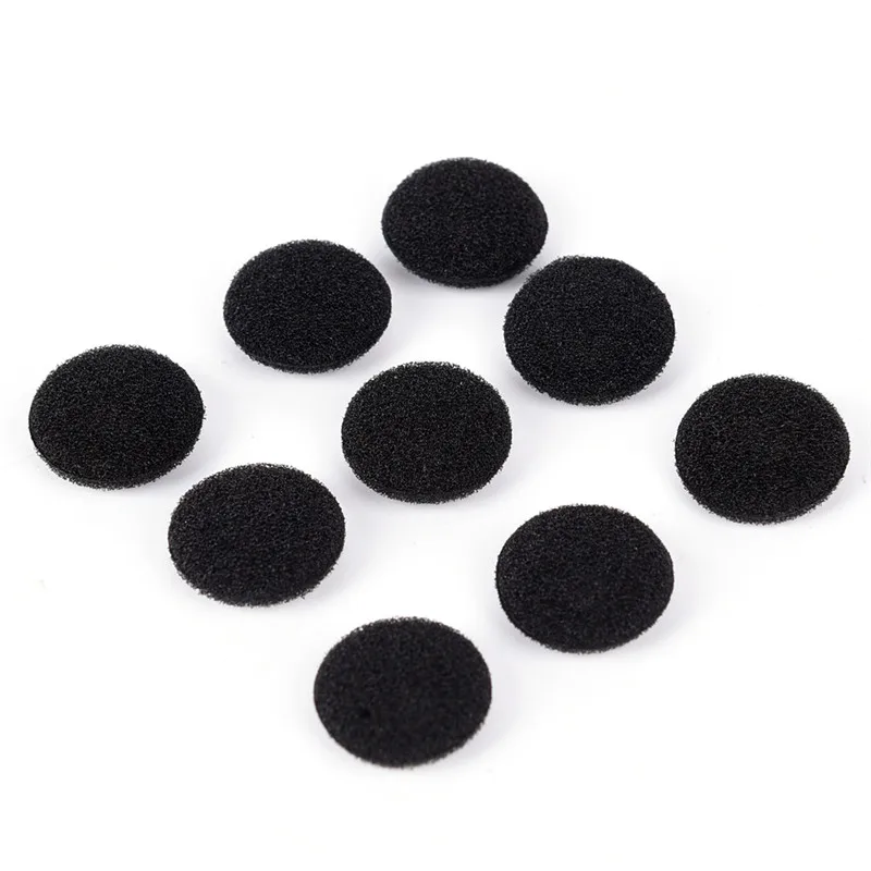 30Pcs Sponge Covers Tips Black Soft Foam Earbud Headphone Ear pads Replacement For Earphone MP3 MP4 Moblie Phone