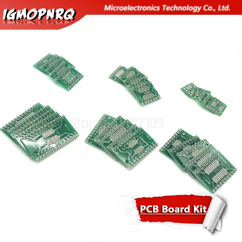 30PCS PCB Board Kit SOP24 SOP8 SOP14 SOP16 SOP20 SOP28 SMD Turn To DIP Adapter Converter Plate SOP 8 14 16 20 24 28