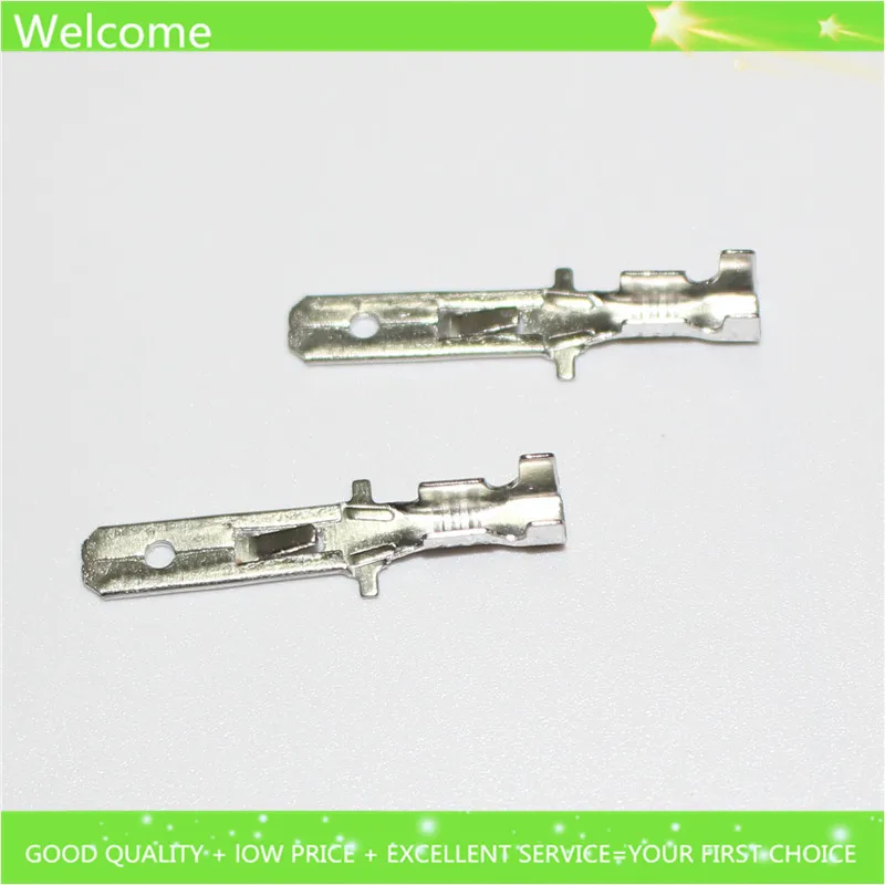 20Pcs 4.8mm Male Crimp Spade Terminal Connection 4.8 mm Copper Terminals Adaptor Connector Car Auto Boat Modified Accessories