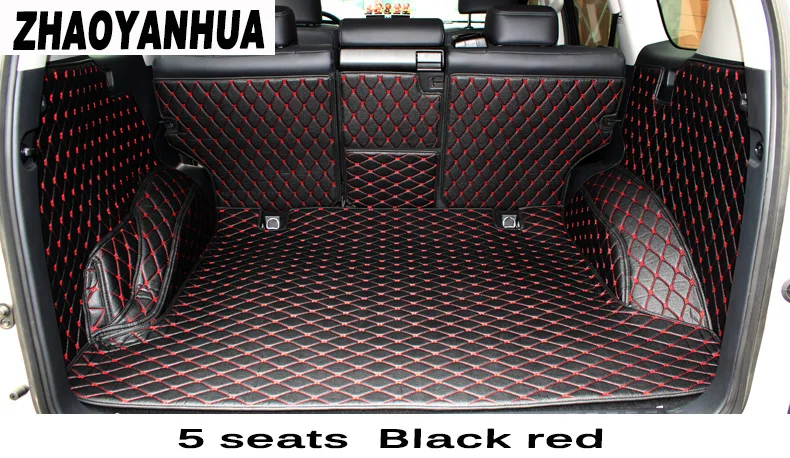 

Full surrounded non slip easy clean Special Custom fit car trunk mats for Land Cruiser Prado waterproof boot carpets