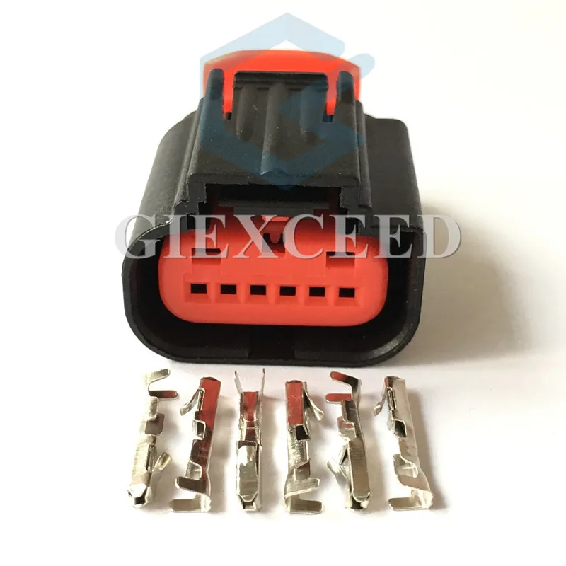 2 Sets 6 Pin 1-1419168-1 Electronic Connector AC Assembly For Alloytec V6 DBW Accelerator Throttle Pedal Plug