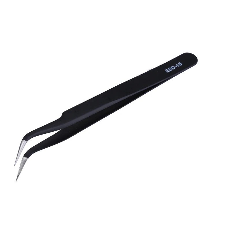 Imagem -04 - Stainless Steel Precision Pinças Grupo Esd Pinça Esd Pinça Ferramentas de Reparação Eletrônica Anti-static Pincet Pcs por Lote
