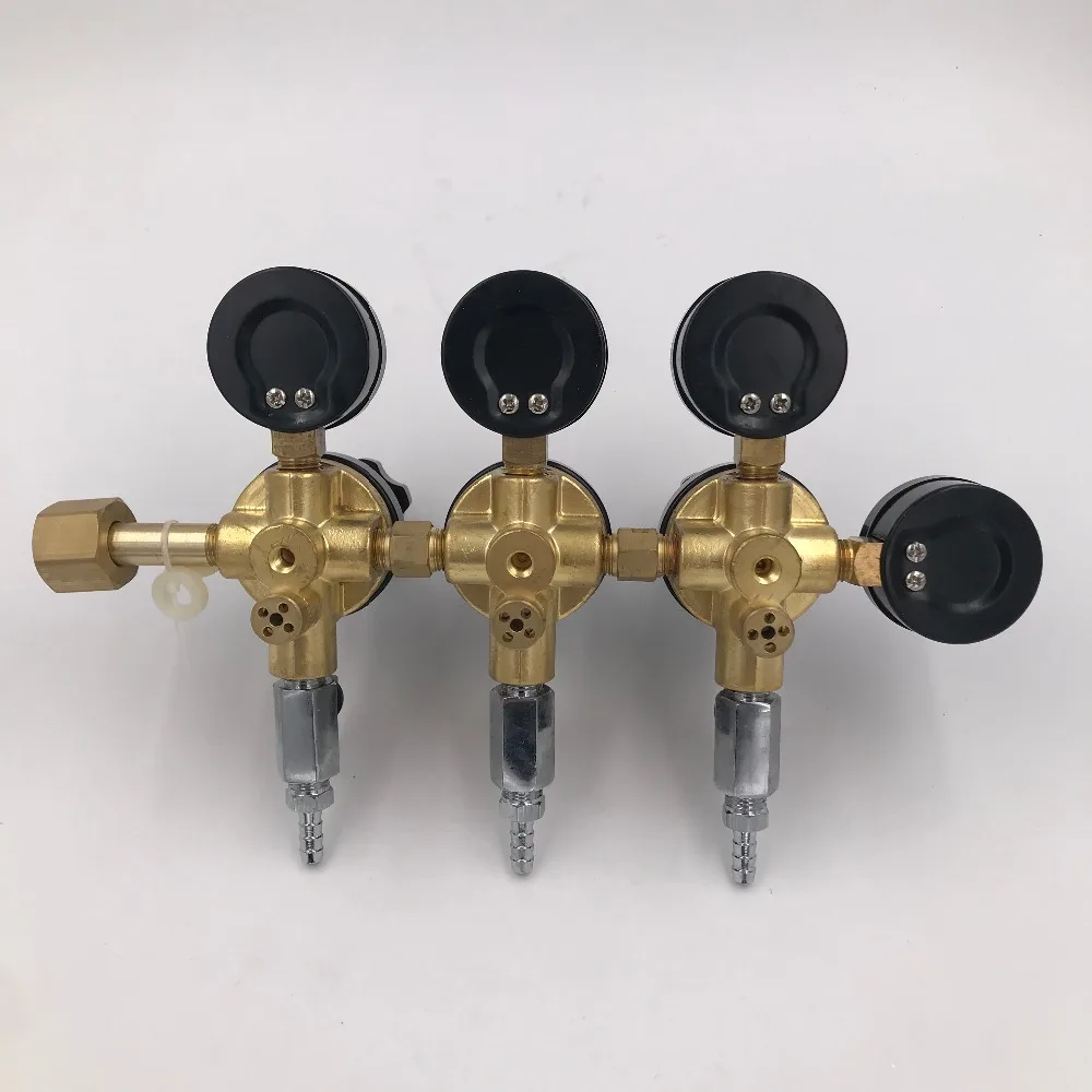 Three CO2 Gauge Regulator with  Checkvalves, Homebrew CO2 Regulator, 0~2000psi, 0~60psi, CGA320