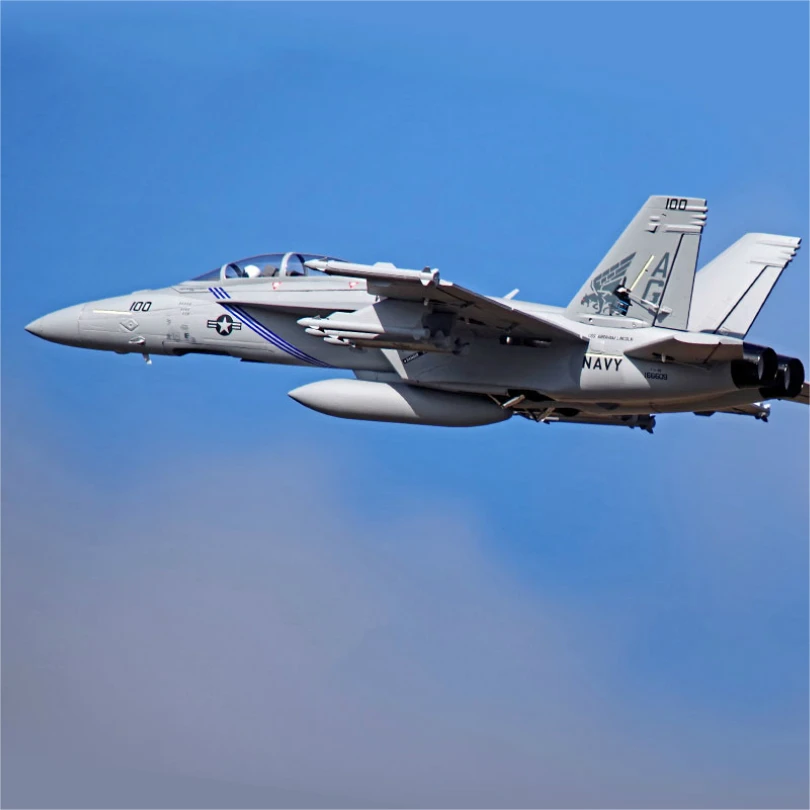 FMS RC Airplane F/A-18F F18 Super Hornet V2 70mm Ducted Fan EDF Jet Big Scale Model Plane Aircraft PNP 6CH with Retracts Flaps