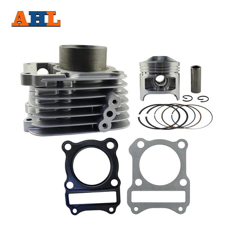 AHL Bore 57mm Motorcycle  Cylinder REBUILD Kit For SUZUKI GS125 GS 125 Air Cylinder Block & Piston Kit & Head Gasket  Kit