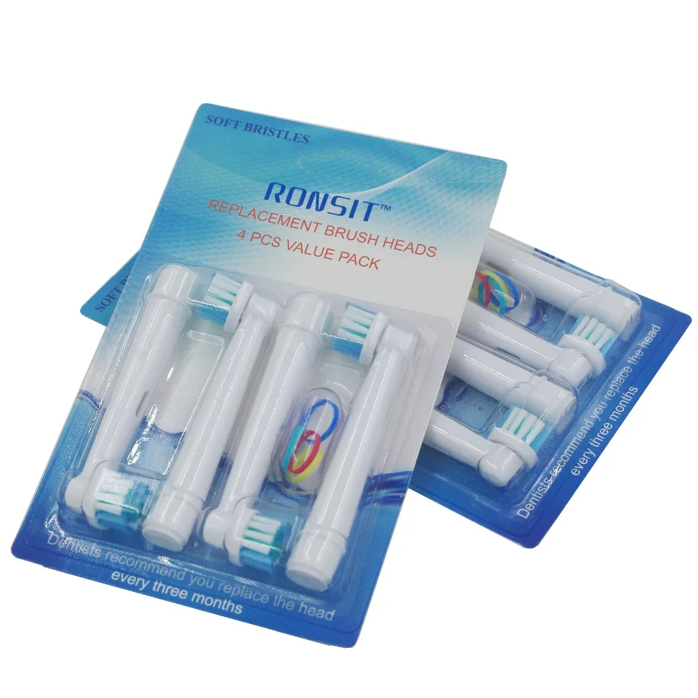 8 testine di ricambio per spazzolino elettrico Oral-B per Advance Power/Pro Health/Triumph/3D Excel/Vitality Precision Clean