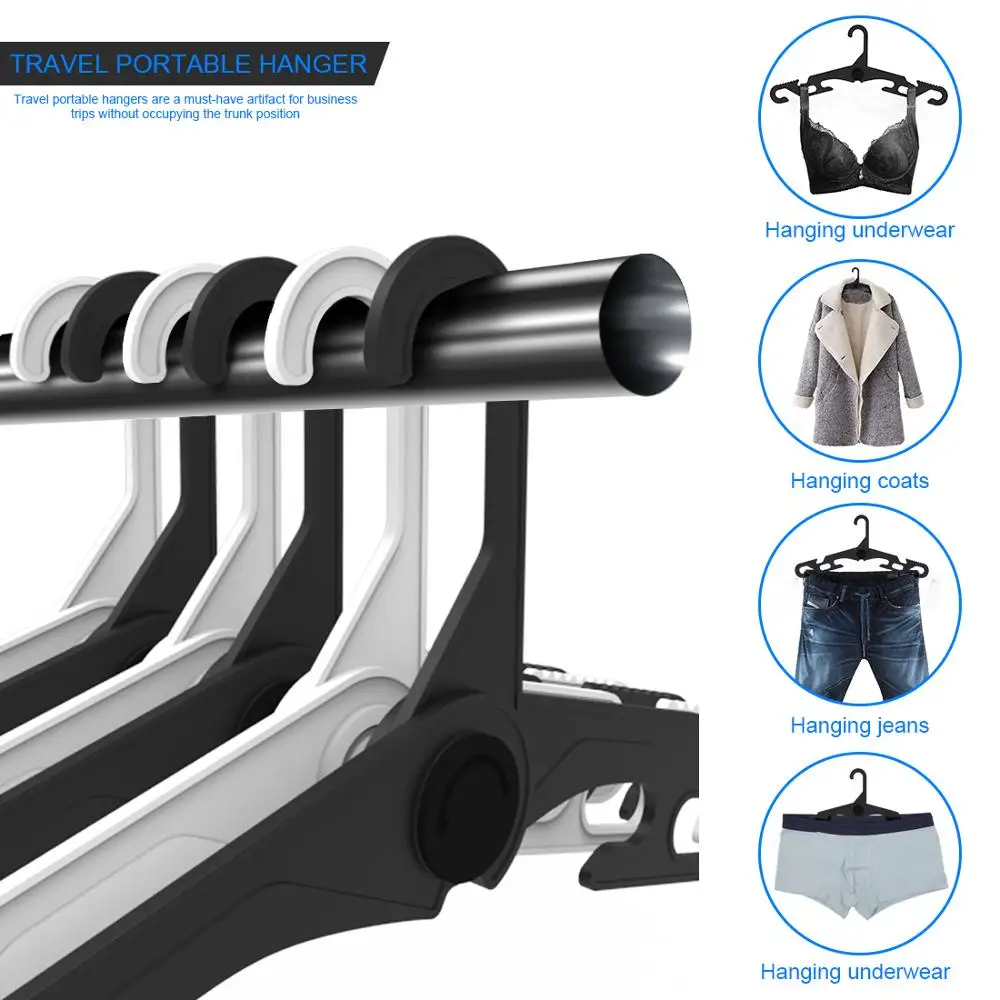 

Hanger is A New Generation Of Travel Folding Hangers Made Of High Quality ABS Material Can Be Easily Folded