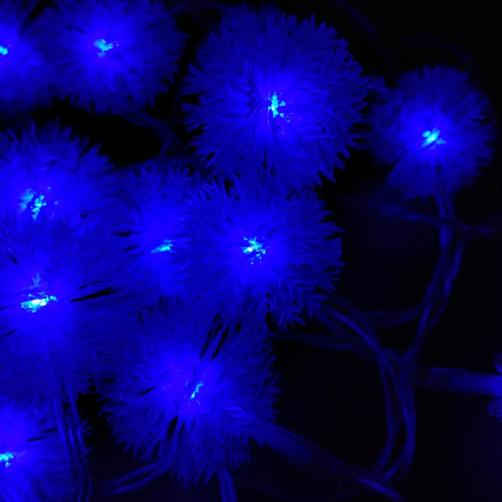 YIYANG Snow ball 2M 20balls LED String Lights for Xmas Garland Party Wedding Decoration Flasher Fairy Lights AA Battery