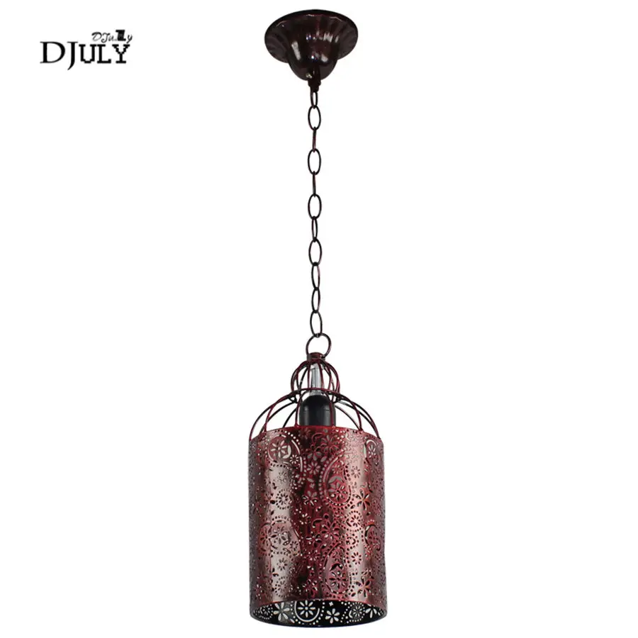 American country Handmade beading pendant lights for coffee store dining room loft decor hanging light fixtures industrial lamp