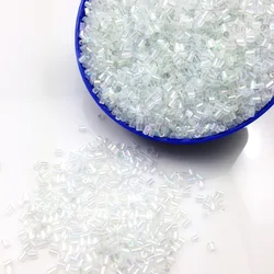 16g 1000pcs 2*3mm AB Clear Colorful Transparent Tube Loose Spacer Beads Cezch Glass Seed Bead Handmade Jewelry DIY Garment Bead