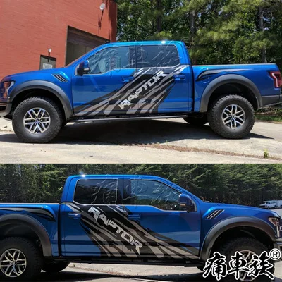 For Ford Ranger car stickers pull flowers Rangers pickups modified car front sides Raptor F150 Stickers