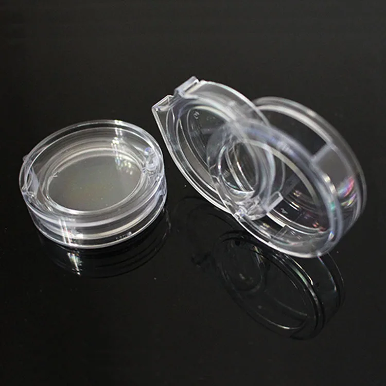 

100 pcs 2g transparent plastic jar ,2ml mini eyeshadow cosmetic jars , 2ml clear plastic cosmetic packaging containers