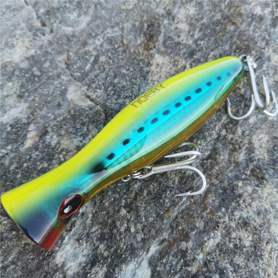 Popper superfície NOEBY Grand Style – 16 cm/78g para atún con anzuelos reforzados - imagen 3