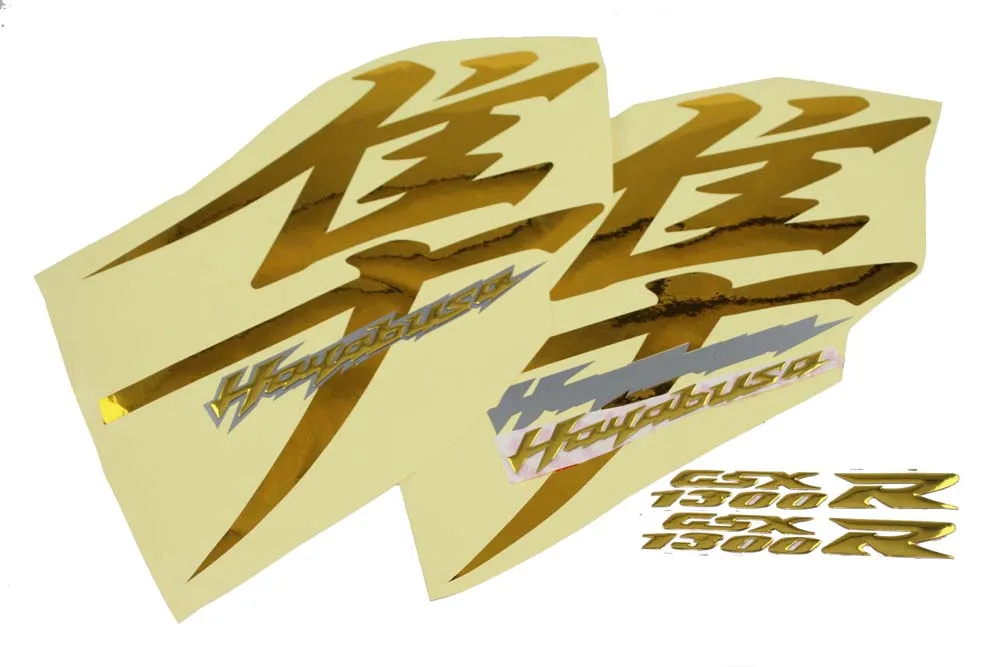 KODASKIN Complete decals stickers Raise 3D Emblem whole Glod fit for HAYABUSA GSXR1300 1997-2007 2008-2017