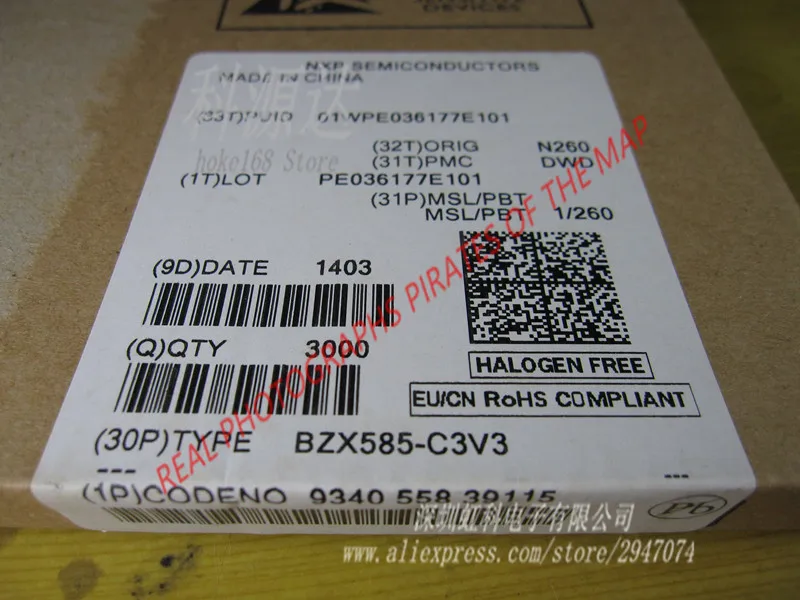 100pcs/lot BZX585-C6V2 SOD-523 BZX585 In Stock