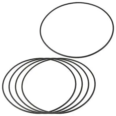 

5 Pcs 165mm x 3.1mm Flexible Rubber O Rings Sealing Washer Black