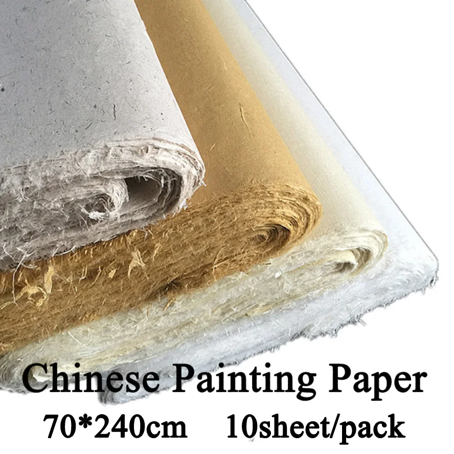 

70*240cm Chinese Painting Rice Paper Calligraphy Drawing Paper Fiber Xuan Paper Yunlong Artist treasures Painting supply