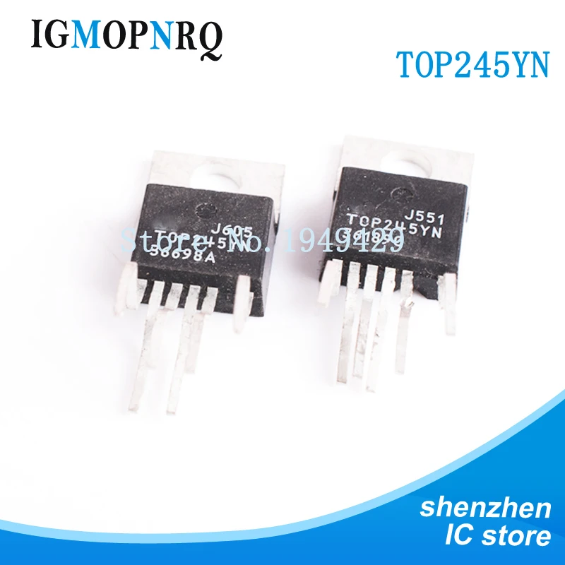 10PCS/lot TOP245YN TOP245 TO220-6 AC / DC converter 60W VAC 85 W 230 VAC New