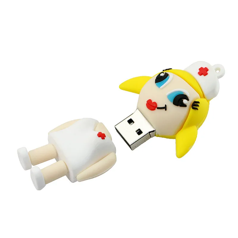 Мини-флеш-накопитель врач-медсестра, USB 3,0, 4 ГБ/8 ГБ/16 ГБ/32 ГБ