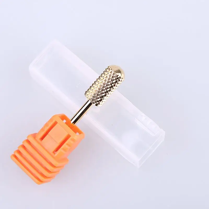 RTYU Vàng Carbide Lớp Phủ Móng Khoan Xay Móng Khoan Xay Cắt Cho Móng Tay Nail Khoan Máy Bit TH12