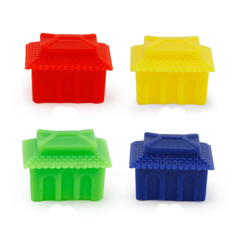 40 Stück 17*14mm Plastiks chach figuren füllen Requisiten haus für Brettspiel zubehör nach