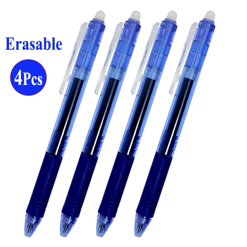 Caneta Gel Erasable Retrátil, Grande Capacidade De Recarga, 8 Varas De Cartucho De Tinta Colorida, Punho Lavável, Papelaria De Escrita, 0.7mm, Ponta De 0,5mm