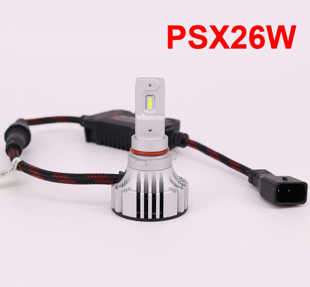 

Автомобильная светодиодный ная фара PSX26W F2, 1 комплект, H1 H7 светодиодный H8 H9 H11, 9005, 9006, 9012, 72 Вт, 12000LM CSP чипы, Турбовентилятор, 6K, белые передние лампы