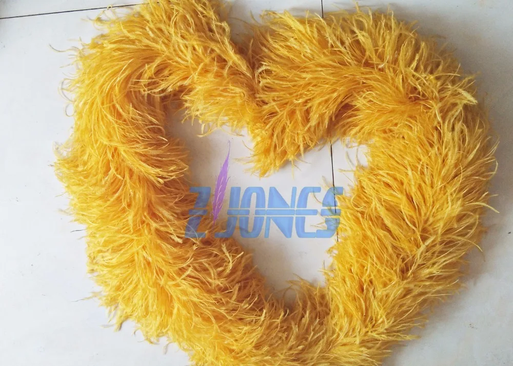 

Super Thick Feather boa 1pcs 12ply Beautiful Gold Color Feather Boa Ostrich Feather Boa Feather Craft For Fashion Show