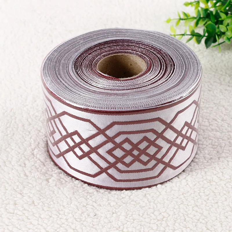 QGVLish 9cm Wide Retro Jacquard Curtain Lace Trim Ribbon Belt DIY Valance Stage Bedroom Living Room Decor Curtain Accessories
