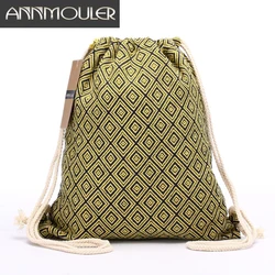 Bolsa de ombro estilo boêmio para mulheres, mochila vintage, bolsa hobo chic cigana, bolsa tribal asteca hippie, mochilas de cordão