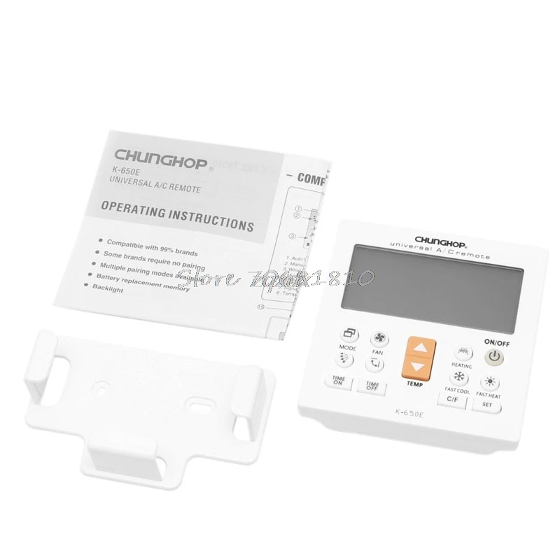 Universal LCD A/C Muli Remote Control Controller For Air Conditioner K-650E Whosale&Dropship