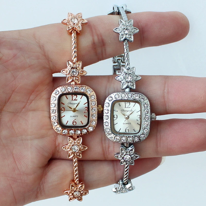 Marca de lujo relojes de cuarzo mujer reloj de oro rosa de moda las mujeres reloj de mujer reloj de cuarzo reloj de pulsera O73