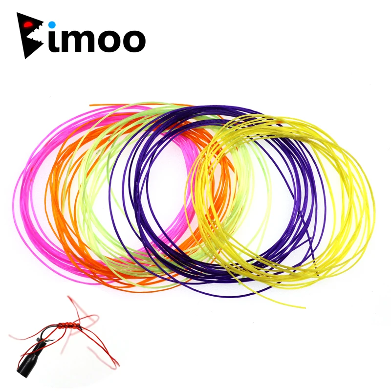 

Bimoo 8packs Flat Elastic Floss String for Tying Micro Worm Flies Streamer Legs Nymph Body Buzzer Cheeks Flexi Worm Flies Etc.